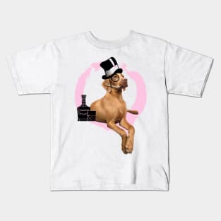 Lord Vizsla Pink Kids T-Shirt